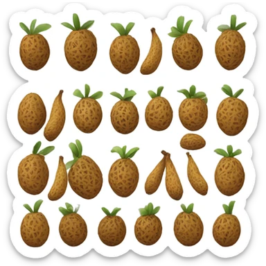A single Moroccan date (fruit). sticker