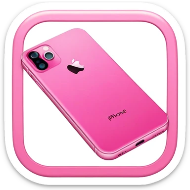 iphone 15 in pink sticker