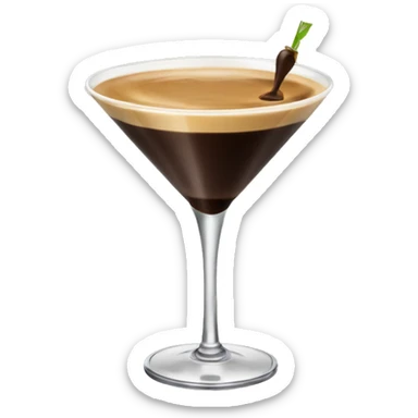 Espresso martini in a martini glass sticker