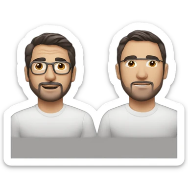 andreu buenafuente and berto romero sticker