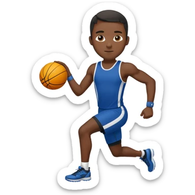 black man Number 7 Printed Athlete sticker