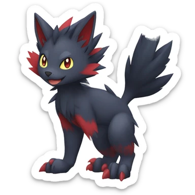 Litten-Zorua-Nargacuga-Sergal-Fakemon-hybrid full body sticker