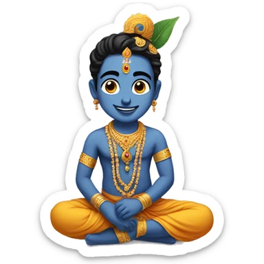 Krishna sticker