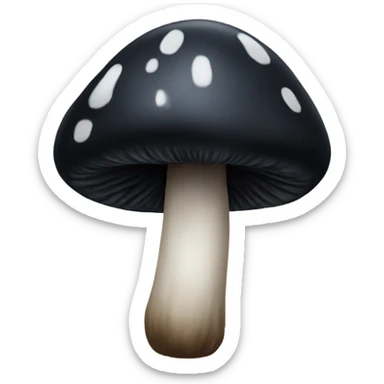 black mushroom  sticker
