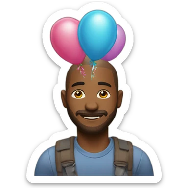 Hapy barthday sticker