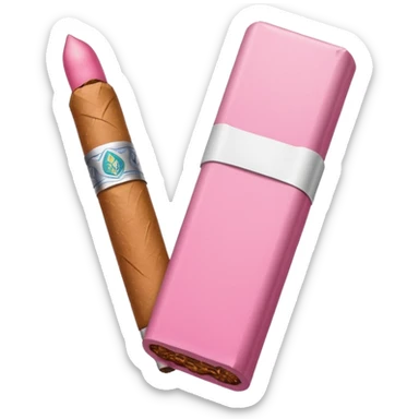 Cigarro rosa  sticker