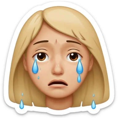 Crying so much sticker