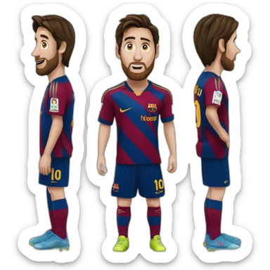 Messi tacle cris sticker