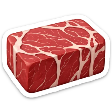 raw beef sticker