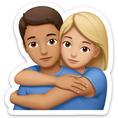 Hand on placed on somebody else’s shoulder to support  sticker