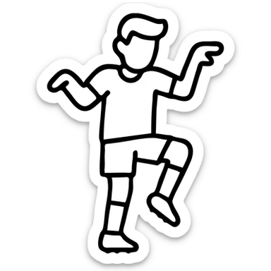 Football player Lamine Yamal from FC Barcelona dancing in celebration sticker