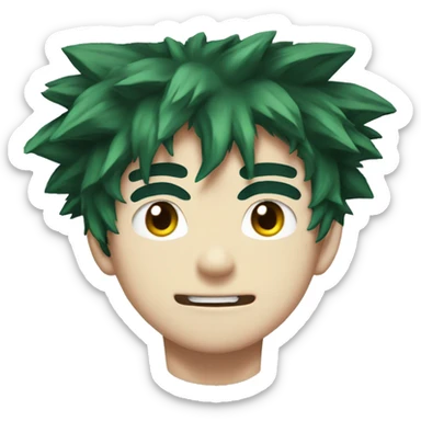 Deku from mha sticker