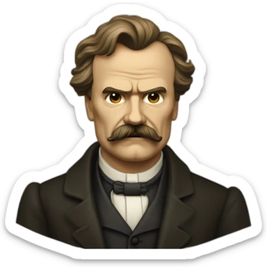 Nietzsche rieur sticker