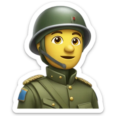 Soldat sur un chard sticker