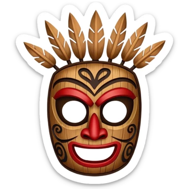 Crash bandicoot Aku aku mask sticker