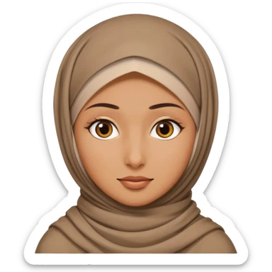 Girl with a hijab  sticker