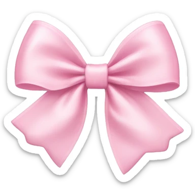 Light pink bow sticker
