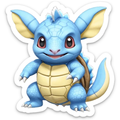 Fluffy Epic Solar Stitch-Wartortle-hybrid sticker