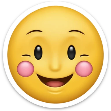 Emoji, smiley face with 1 eye closed sticker
