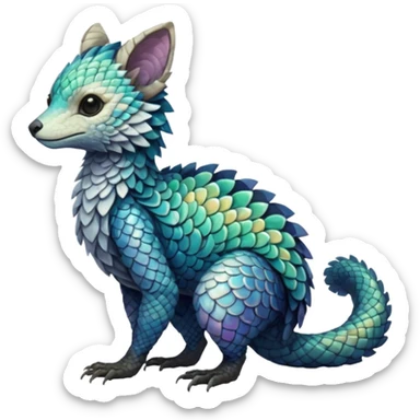 Modern Realistic Rare Fantasy Vernid-Trico-species by LiLaiRa full body sticker