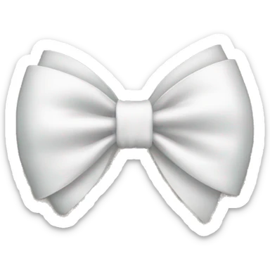 White bow sticker