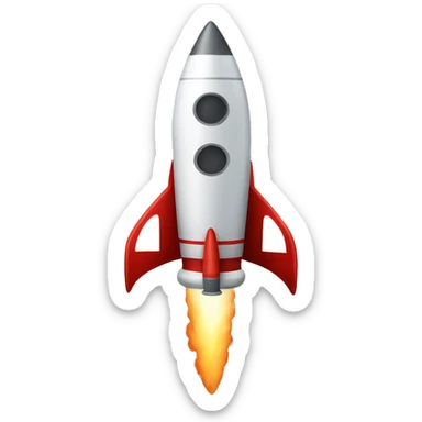 Rocket sticker