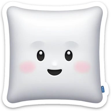 fluffy pillow sticker