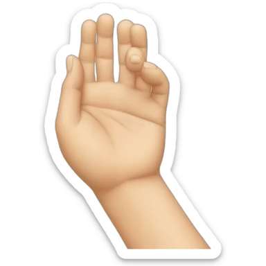 Hand in head sticker