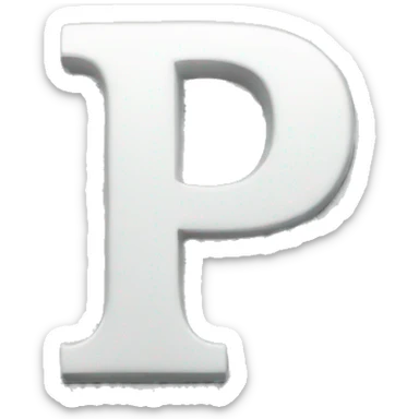 Letter p sticker