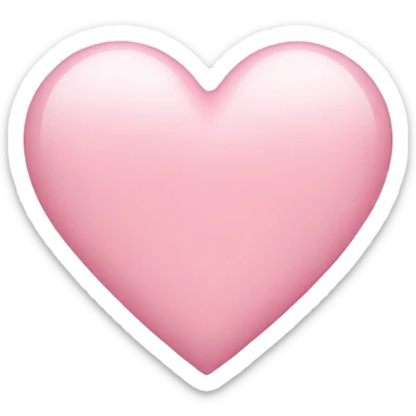 Light pink heart sticker