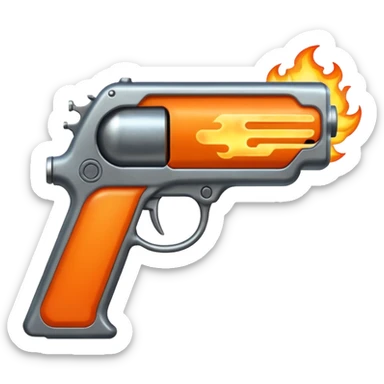 flame gun sticker