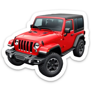 Jeep Wrangler - Jeep (Model Year: 2022) (Iconic colour: Red) sticker