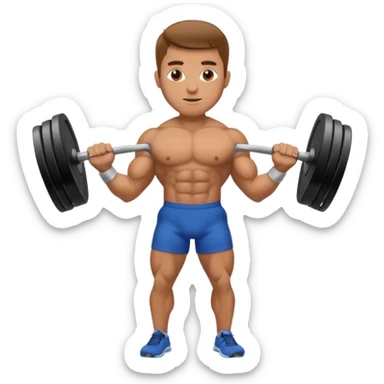 man lifting weights

 sticker
