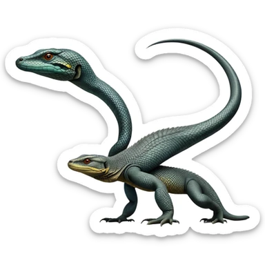 cinematic-monitor-lizard-realistic-full-body-standing-emoji,-long-powerful-tail-dragging-slightly-behind,-sleek-scaled-body-textured-with-rich-patterns,-head-tilted-dramatically,-dark-intense-eyes-observing-its-surroundings,-simplified-yet-realistic-focused-features,-highly-detailed,-glowing-with-an-almost-sarcastic-glow sticker