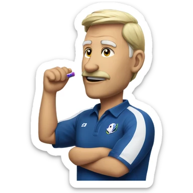 coach esport with whistle sticker