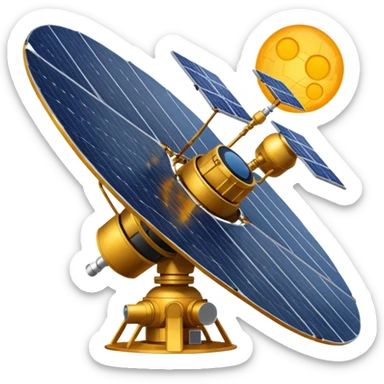 a full view of  Satellite sticker