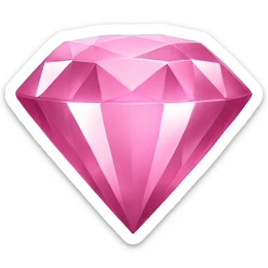 Cute shiny pink diamond sticker