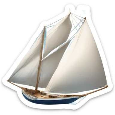 Setting sail sticker