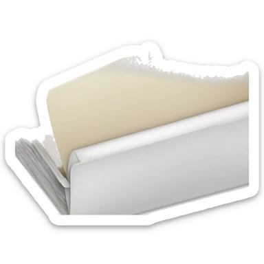 folder with papers sticker