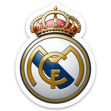 I want an emoji of real madrid logo of football and it should look realistic sticker