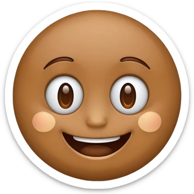 brown emojis sticker