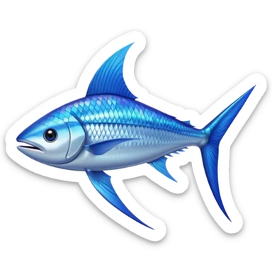 marlin fish pointy snout sticker