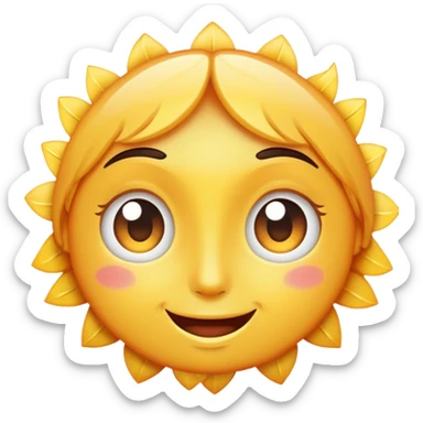 🥰 just like this emoji but with this face 😁 and instead of love use ✨ sticker