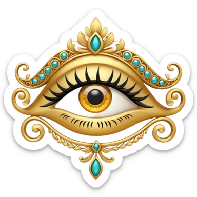 Make a logo with a lash side in the Iranian style and make the logo cool. sticker