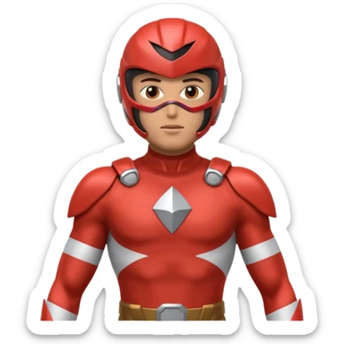 brown power ranger emoji sticker