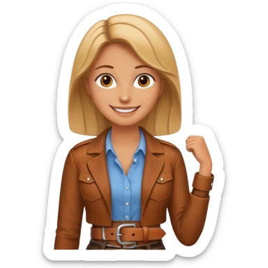 Let her belt sticker