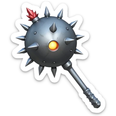 metal mace sticker