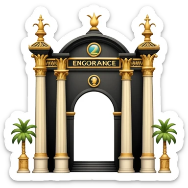 Zoo entrance. sticker