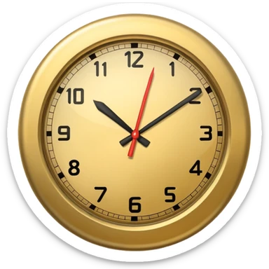 Clock it emoji sticker