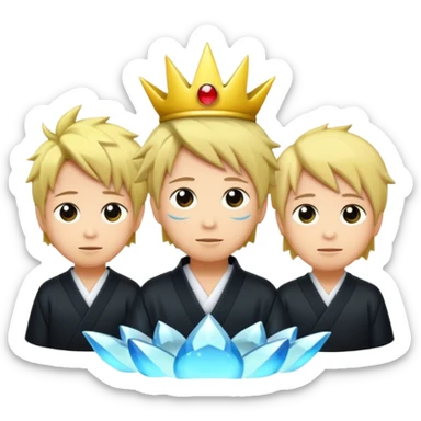 luzes japonesas roxas e ciano sticker